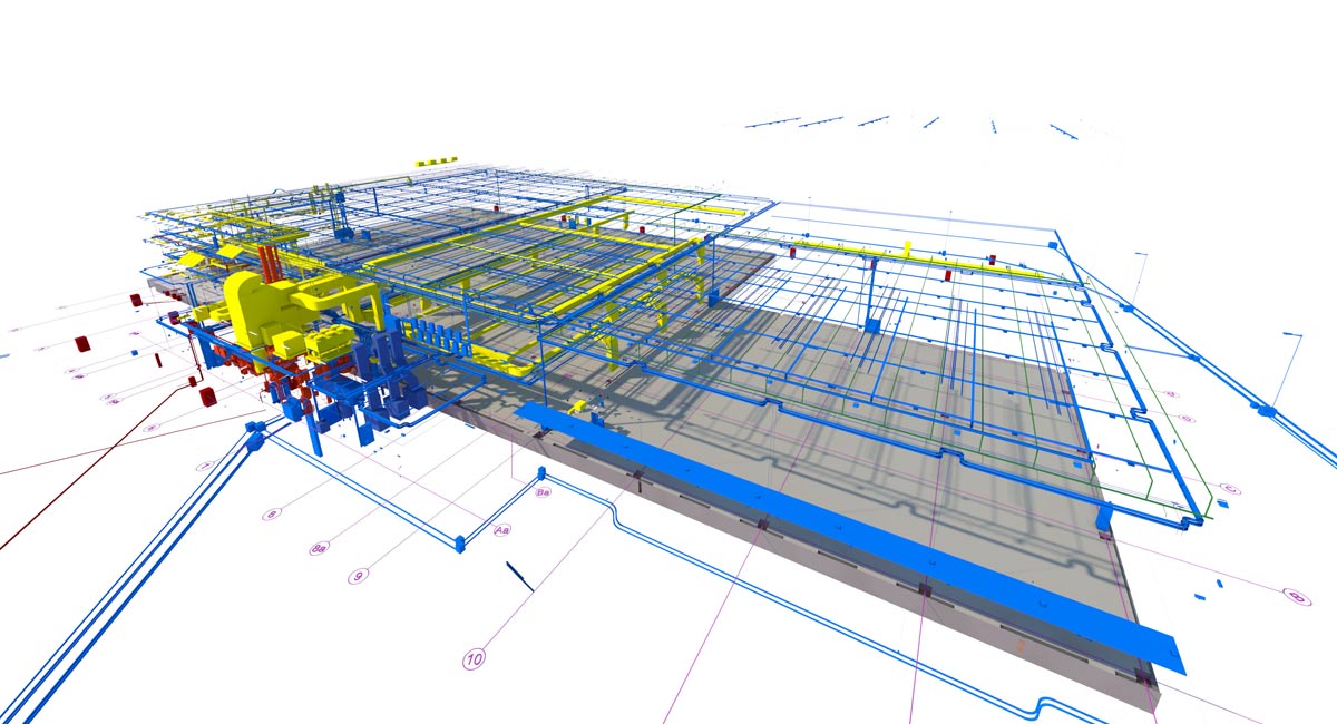 Progetto BIM di complesso produttivo alimentare