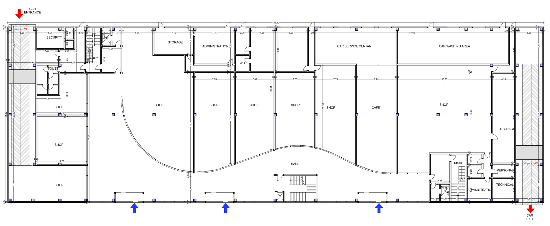 Prefabricated parking area in BIM for Russia