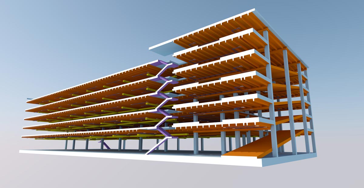 Parcheggio prefabbricato in BIM per la Russia