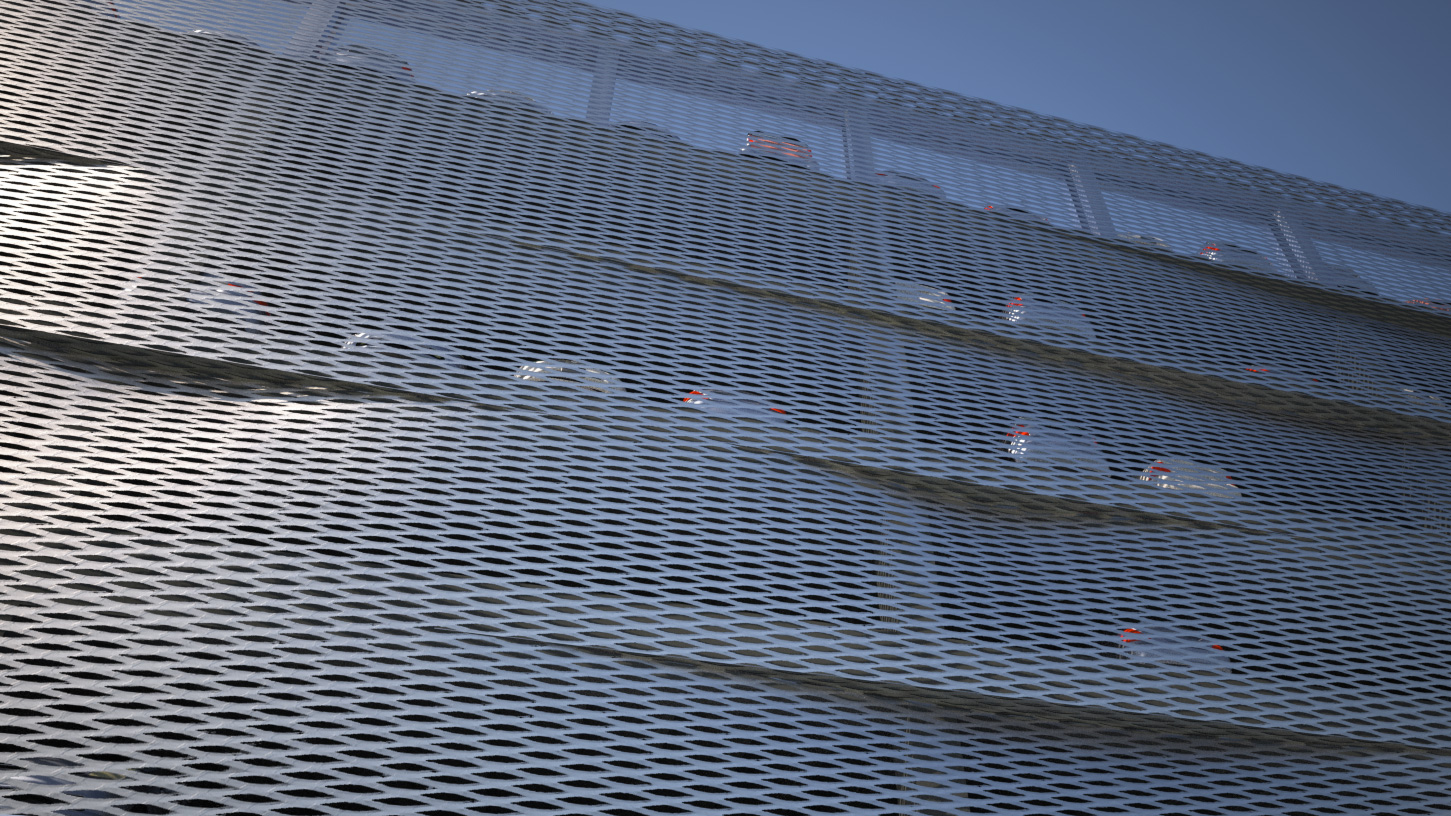 Prefabricated parking area in BIM for Russia
