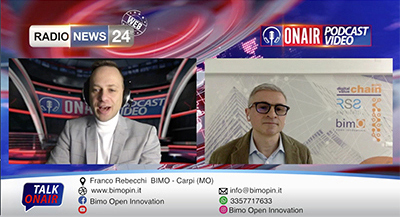 Intervista del GM di bimO open innovation Franco Rebecchi su RadioNew24 Talk On Air