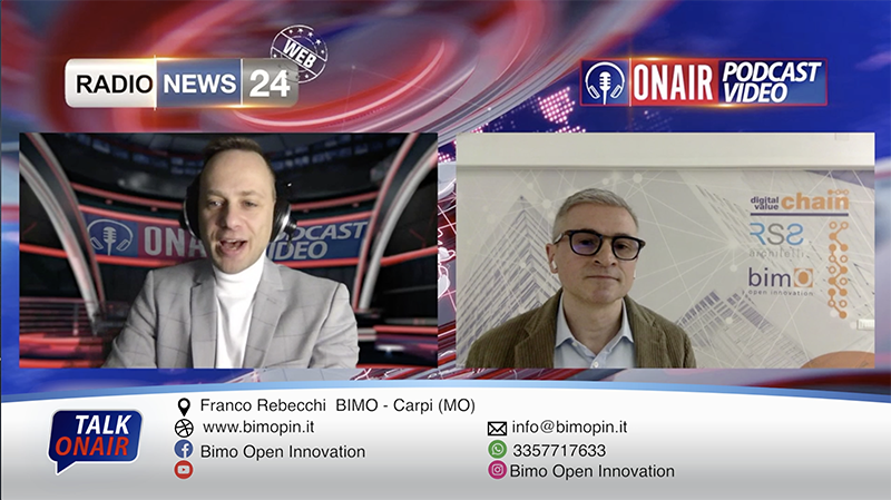 Intervista del GM di bimO open innovation Franco Rebecchi su RadioNew24 Talk On Air