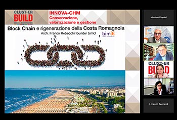il Co-Founder e GM di bimO Arch. Franco Rebecchi e intervenuto al webinar di INNOVA-CHM sul tema: BLOCK CHAIN E RIGENERAZIONE DELLA COSTA ROMAGNOLA