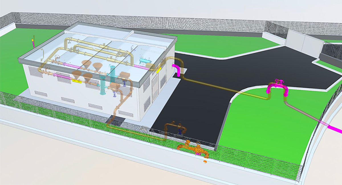 Digitalizzazione BIM delle Centrali UNARETI di Ricezione-Regolazione-Misura del GAS