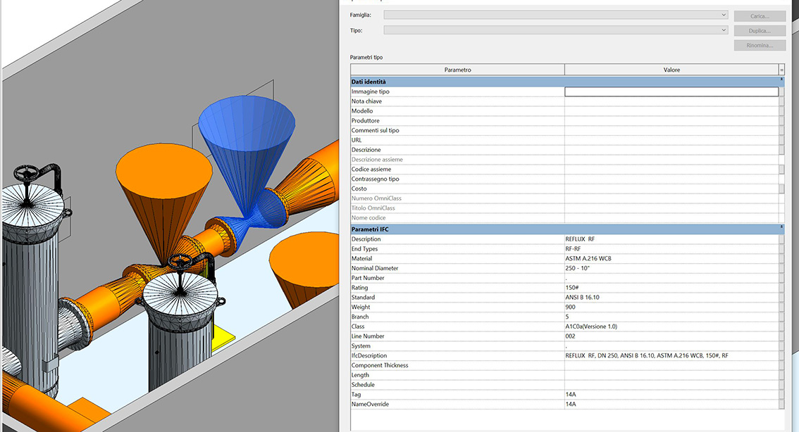 Digitalizzazione BIM delle Centrali UNARETI di Ricezione-Regolazione-Misura del GAS